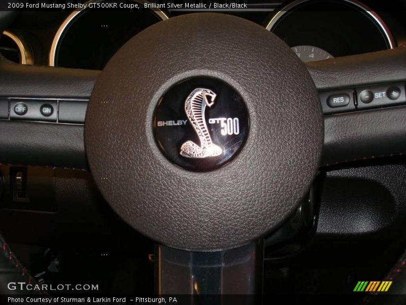 Brilliant Silver Metallic / Black/Black 2009 Ford Mustang Shelby GT500KR Coupe