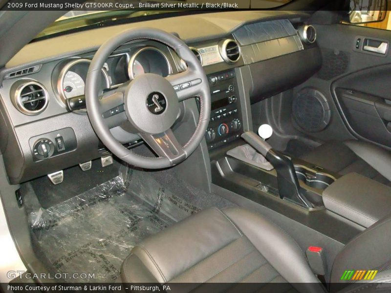 Brilliant Silver Metallic / Black/Black 2009 Ford Mustang Shelby GT500KR Coupe