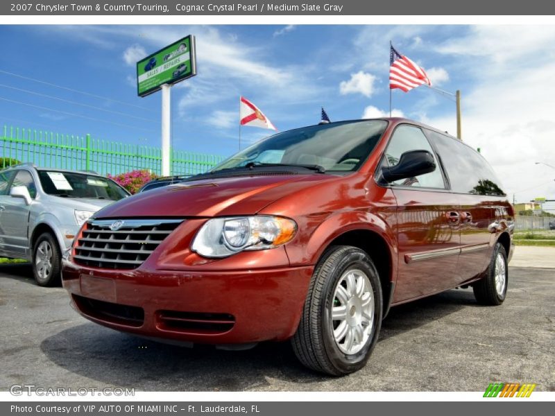 Cognac Crystal Pearl / Medium Slate Gray 2007 Chrysler Town & Country Touring