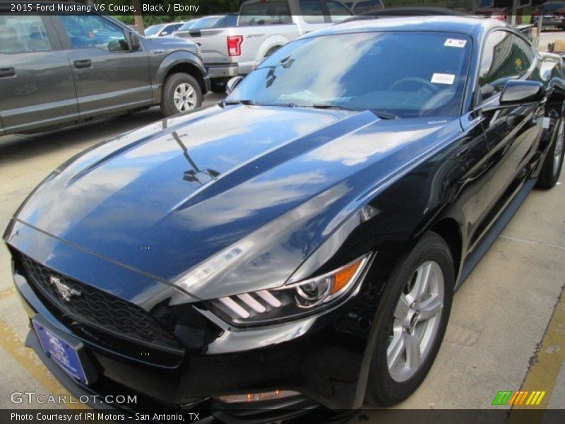 Black / Ebony 2015 Ford Mustang V6 Coupe