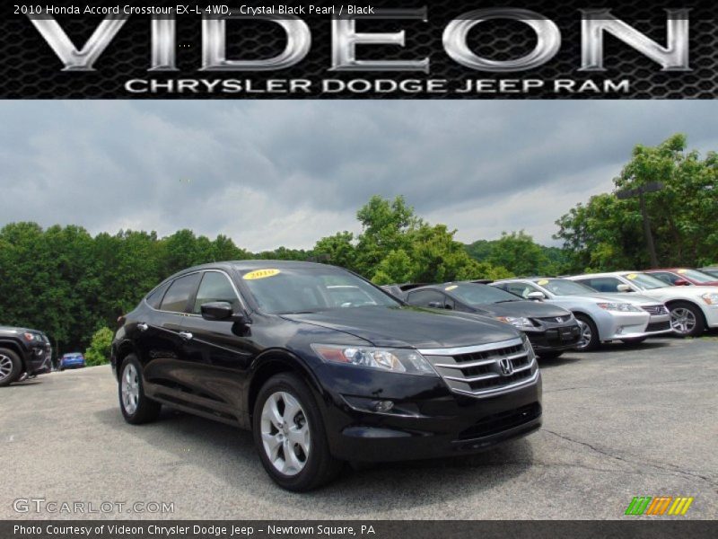 Crystal Black Pearl / Black 2010 Honda Accord Crosstour EX-L 4WD