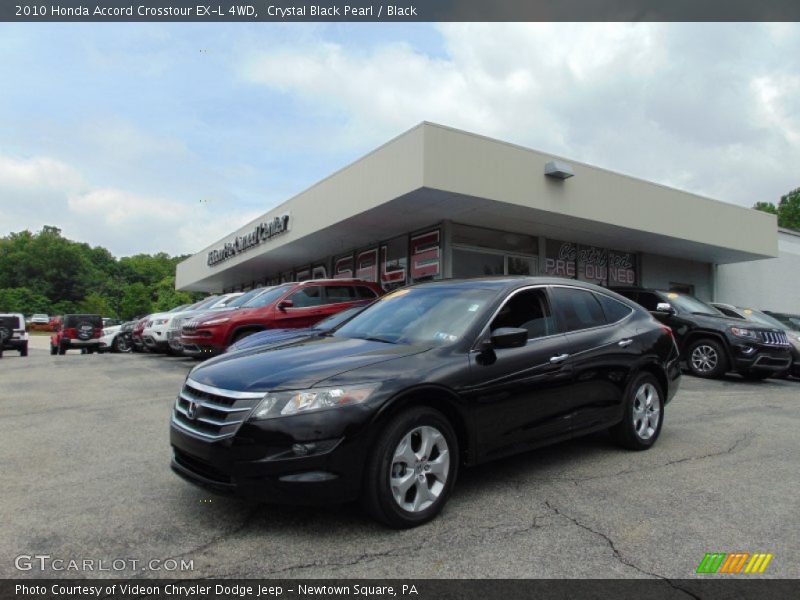 Crystal Black Pearl / Black 2010 Honda Accord Crosstour EX-L 4WD
