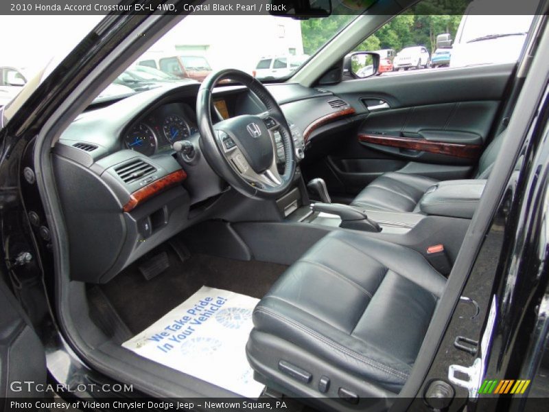 Crystal Black Pearl / Black 2010 Honda Accord Crosstour EX-L 4WD