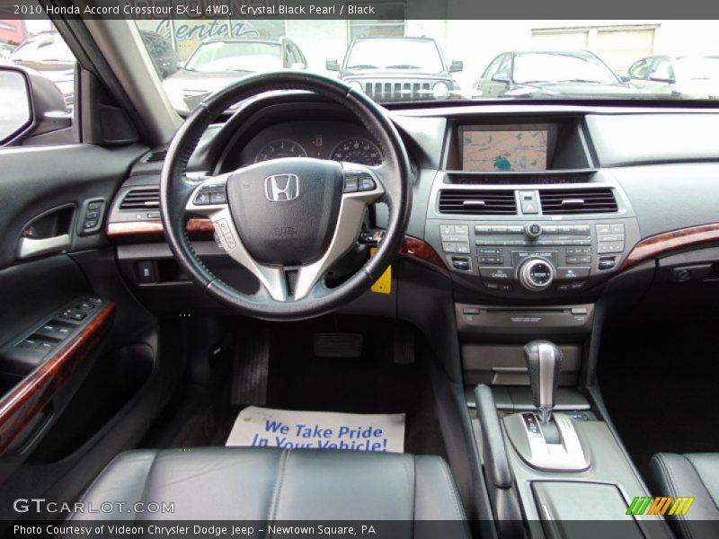 Crystal Black Pearl / Black 2010 Honda Accord Crosstour EX-L 4WD