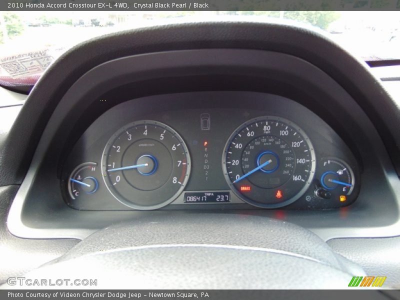 Crystal Black Pearl / Black 2010 Honda Accord Crosstour EX-L 4WD