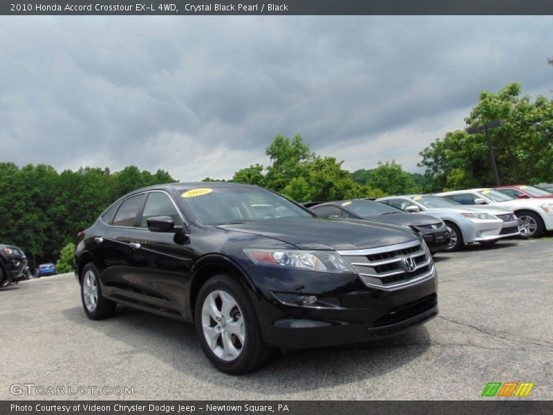 Crystal Black Pearl / Black 2010 Honda Accord Crosstour EX-L 4WD