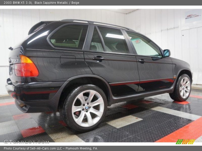 Black Sapphire Metallic / Beige 2003 BMW X5 3.0i