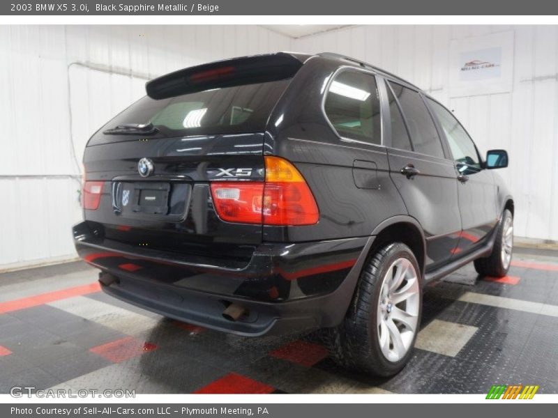 Black Sapphire Metallic / Beige 2003 BMW X5 3.0i