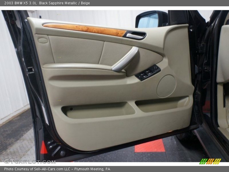 Black Sapphire Metallic / Beige 2003 BMW X5 3.0i