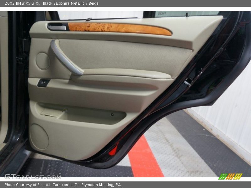 Black Sapphire Metallic / Beige 2003 BMW X5 3.0i
