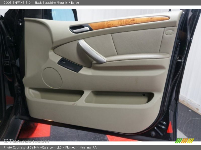 Black Sapphire Metallic / Beige 2003 BMW X5 3.0i