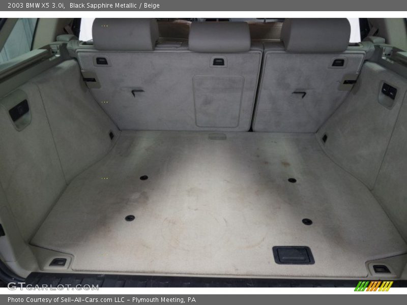Black Sapphire Metallic / Beige 2003 BMW X5 3.0i
