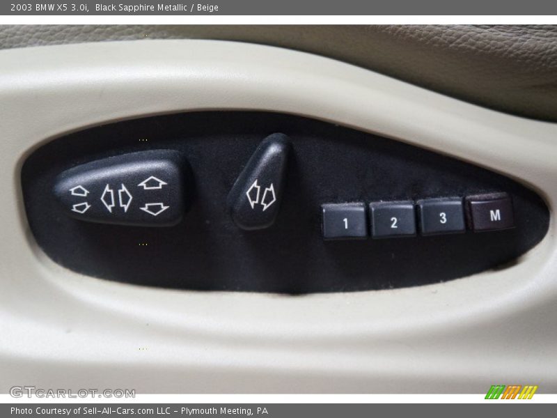 Black Sapphire Metallic / Beige 2003 BMW X5 3.0i