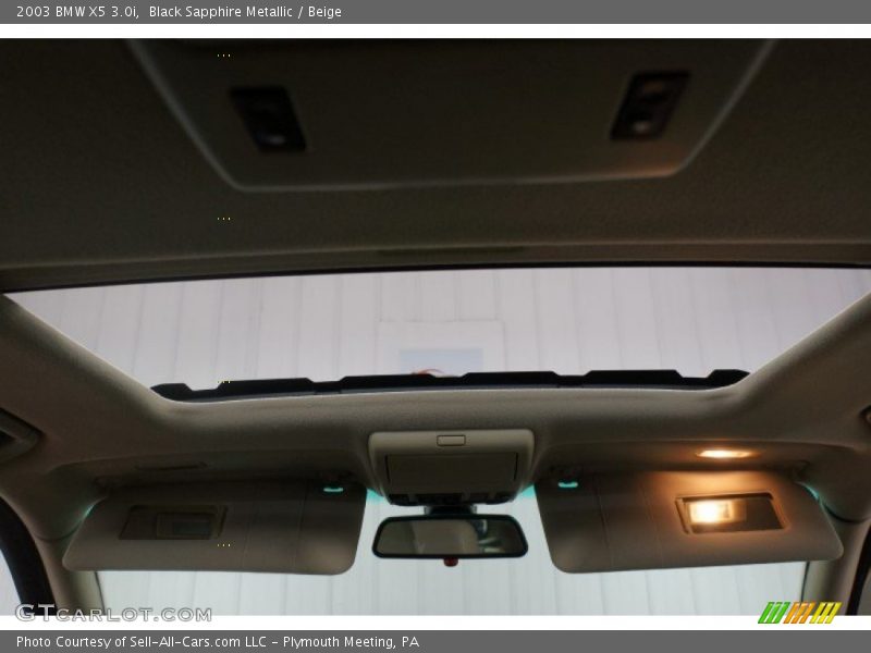 Black Sapphire Metallic / Beige 2003 BMW X5 3.0i