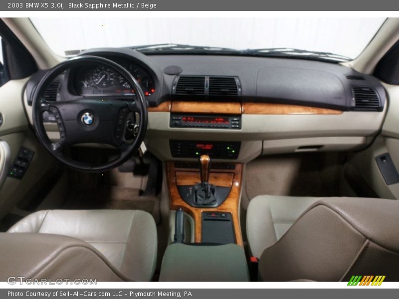Black Sapphire Metallic / Beige 2003 BMW X5 3.0i