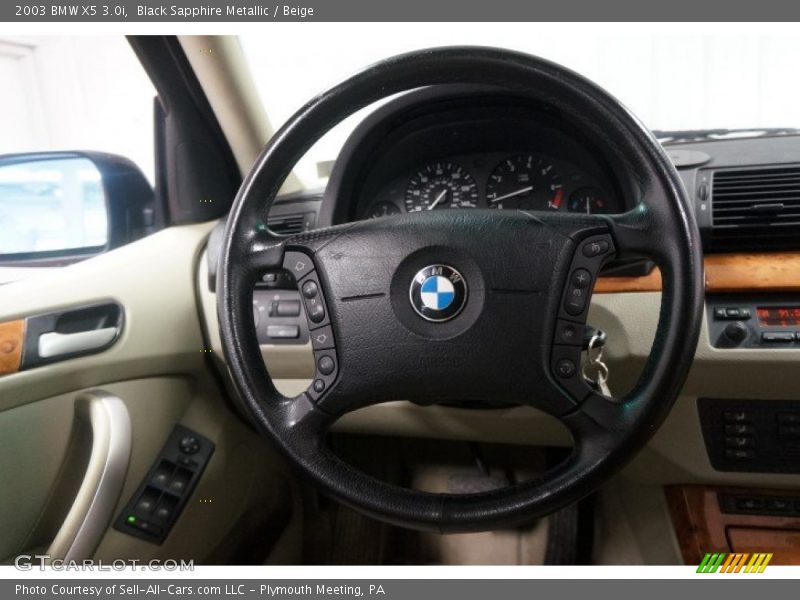 Black Sapphire Metallic / Beige 2003 BMW X5 3.0i