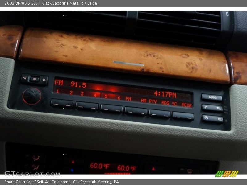 Black Sapphire Metallic / Beige 2003 BMW X5 3.0i