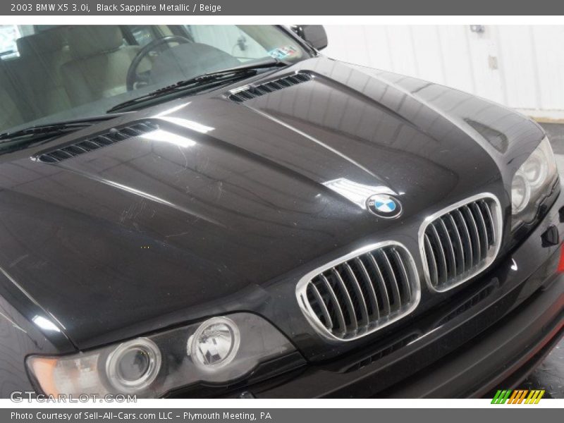Black Sapphire Metallic / Beige 2003 BMW X5 3.0i