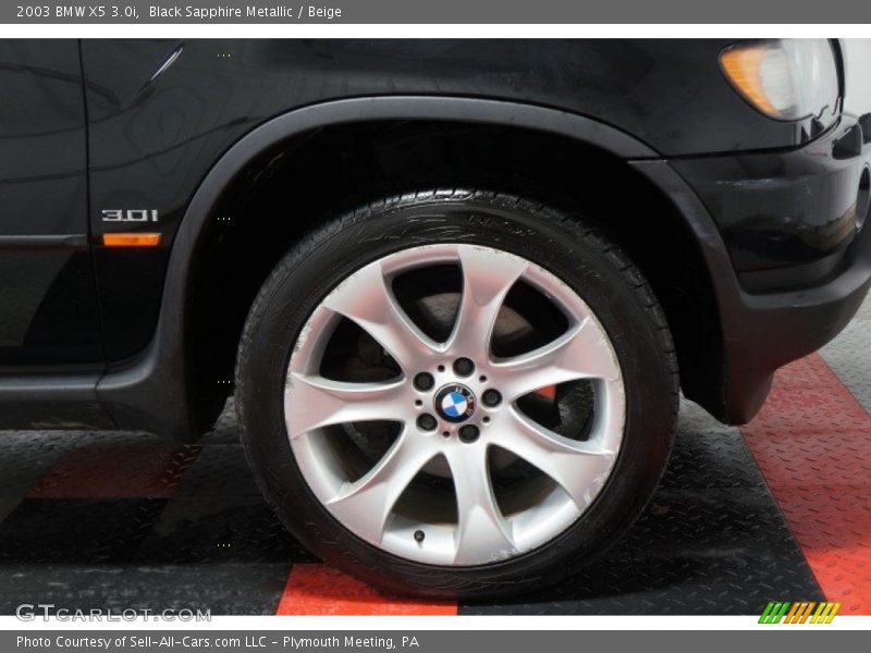 Black Sapphire Metallic / Beige 2003 BMW X5 3.0i