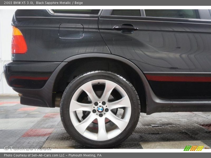 Black Sapphire Metallic / Beige 2003 BMW X5 3.0i