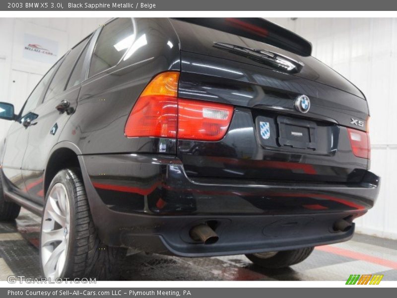 Black Sapphire Metallic / Beige 2003 BMW X5 3.0i