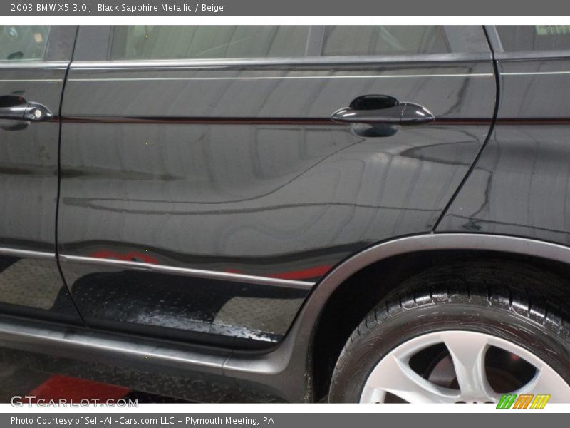 Black Sapphire Metallic / Beige 2003 BMW X5 3.0i