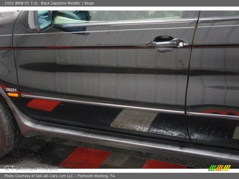 Black Sapphire Metallic / Beige 2003 BMW X5 3.0i
