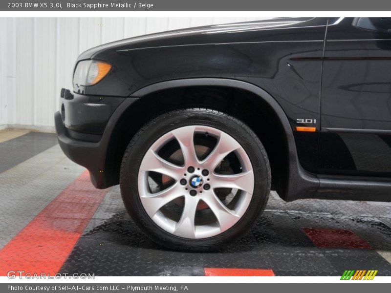 Black Sapphire Metallic / Beige 2003 BMW X5 3.0i
