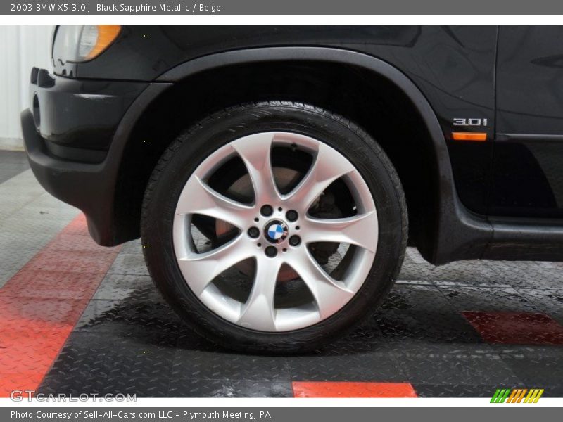Black Sapphire Metallic / Beige 2003 BMW X5 3.0i