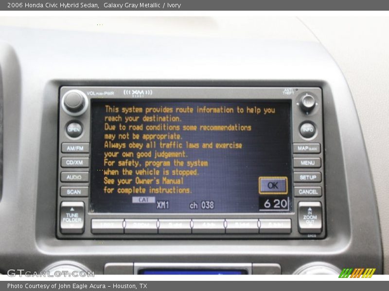 Galaxy Gray Metallic / Ivory 2006 Honda Civic Hybrid Sedan