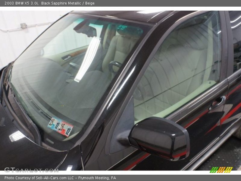 Black Sapphire Metallic / Beige 2003 BMW X5 3.0i