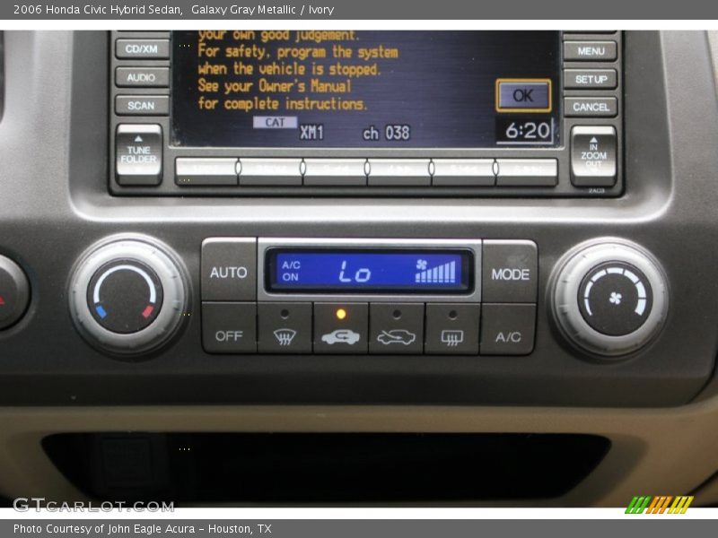 Galaxy Gray Metallic / Ivory 2006 Honda Civic Hybrid Sedan