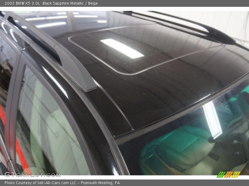 Black Sapphire Metallic / Beige 2003 BMW X5 3.0i