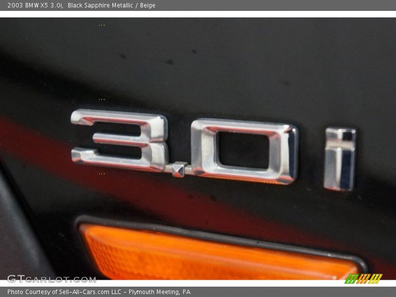 Black Sapphire Metallic / Beige 2003 BMW X5 3.0i