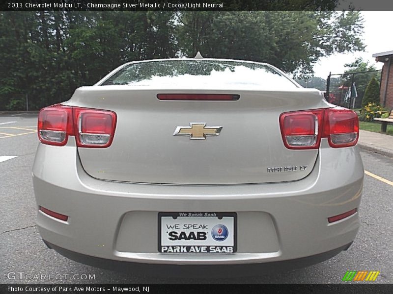 Champagne Silver Metallic / Cocoa/Light Neutral 2013 Chevrolet Malibu LT