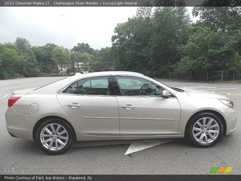 Champagne Silver Metallic / Cocoa/Light Neutral 2013 Chevrolet Malibu LT