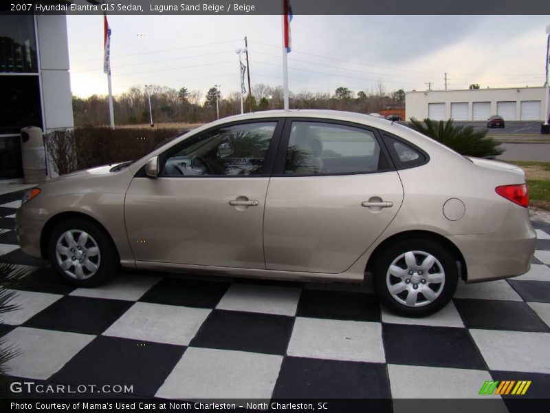 Laguna Sand Beige / Beige 2007 Hyundai Elantra GLS Sedan