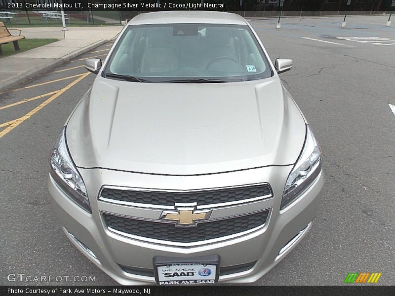 Champagne Silver Metallic / Cocoa/Light Neutral 2013 Chevrolet Malibu LT