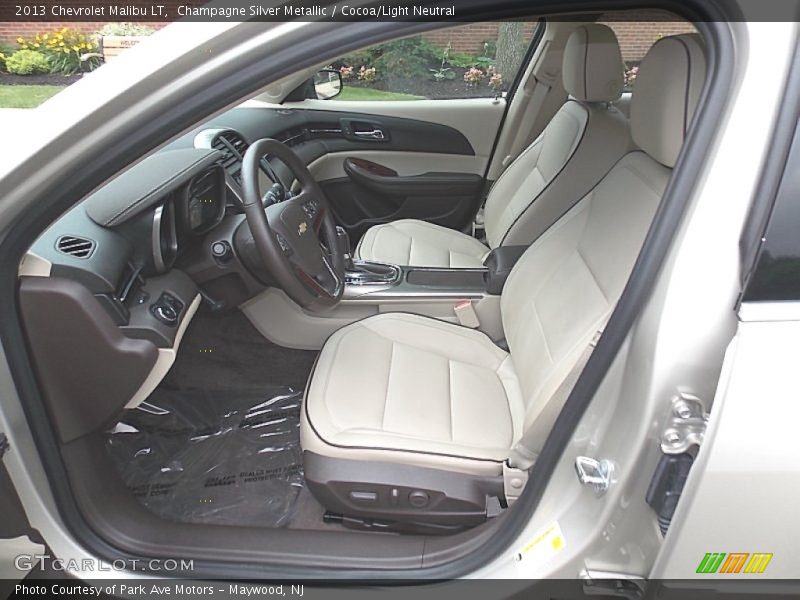 Champagne Silver Metallic / Cocoa/Light Neutral 2013 Chevrolet Malibu LT
