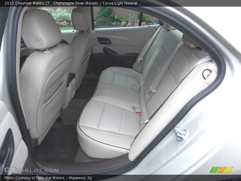 Champagne Silver Metallic / Cocoa/Light Neutral 2013 Chevrolet Malibu LT