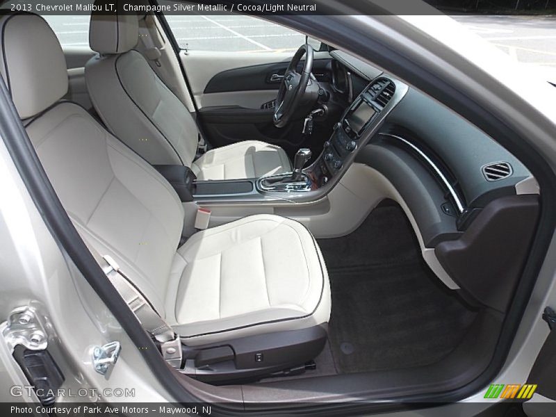 Champagne Silver Metallic / Cocoa/Light Neutral 2013 Chevrolet Malibu LT