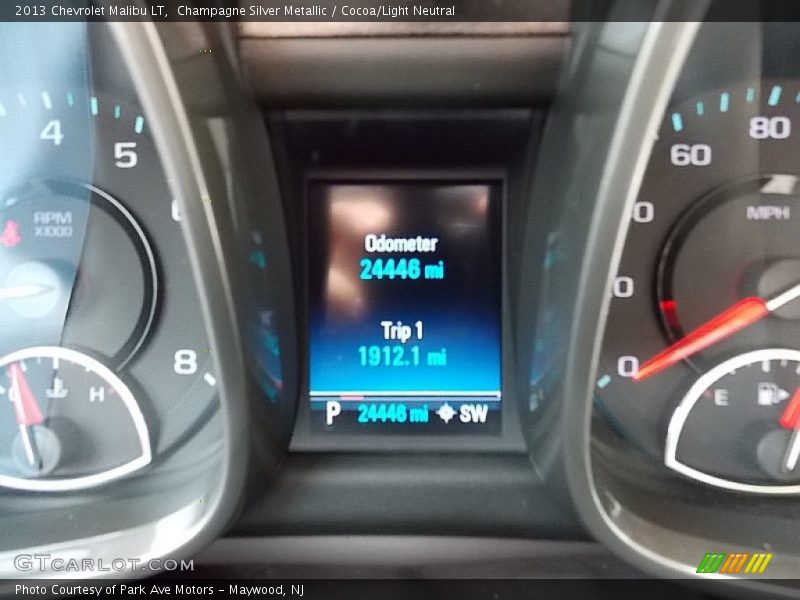 Champagne Silver Metallic / Cocoa/Light Neutral 2013 Chevrolet Malibu LT