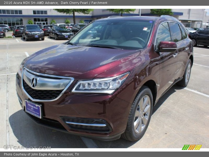 Dark Cherry Pearl / Parchment 2016 Acura MDX SH-AWD Advance