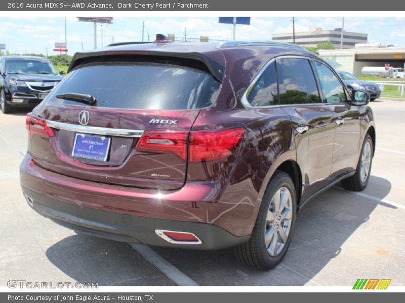 Dark Cherry Pearl / Parchment 2016 Acura MDX SH-AWD Advance