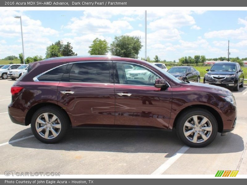 Dark Cherry Pearl / Parchment 2016 Acura MDX SH-AWD Advance