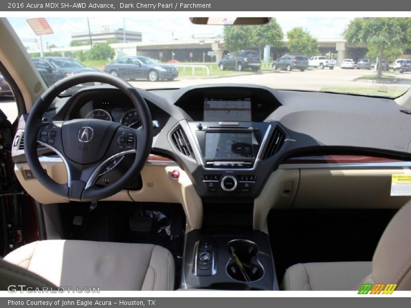 Dark Cherry Pearl / Parchment 2016 Acura MDX SH-AWD Advance
