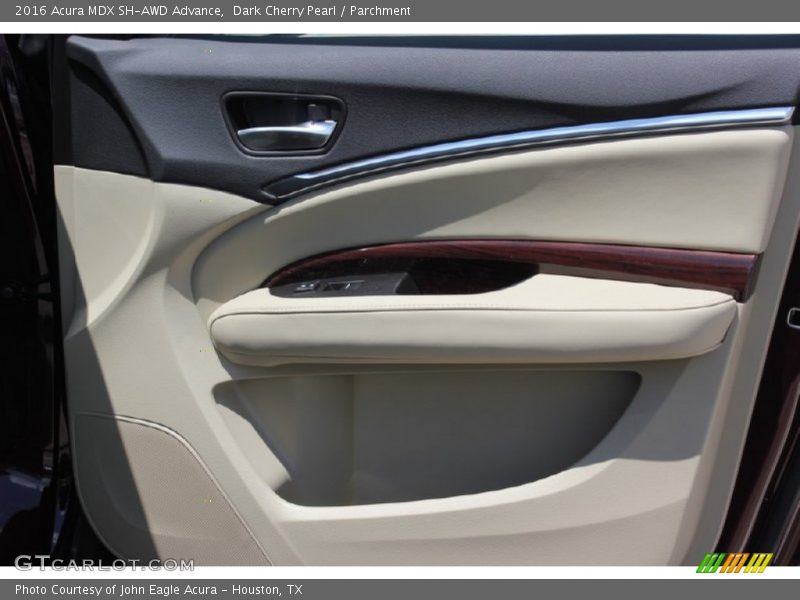 Dark Cherry Pearl / Parchment 2016 Acura MDX SH-AWD Advance