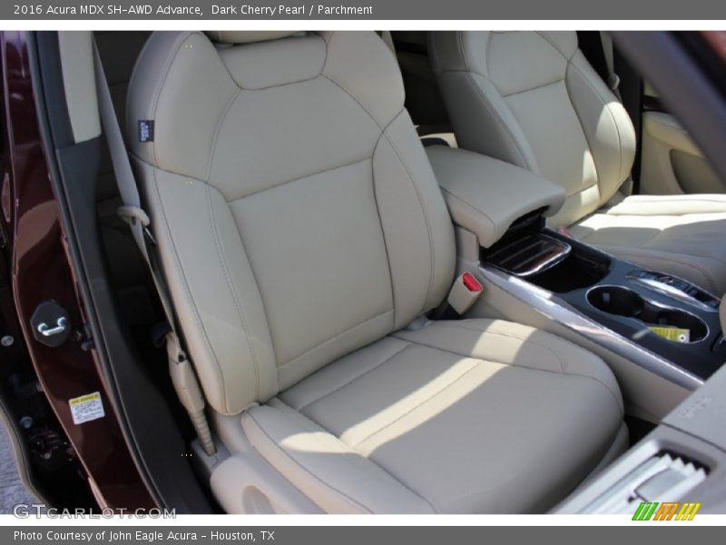 Dark Cherry Pearl / Parchment 2016 Acura MDX SH-AWD Advance