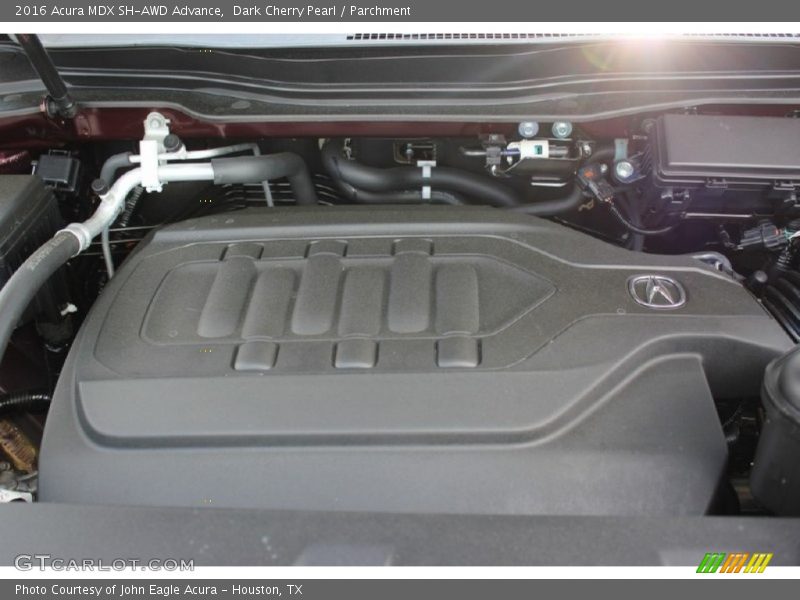 Dark Cherry Pearl / Parchment 2016 Acura MDX SH-AWD Advance