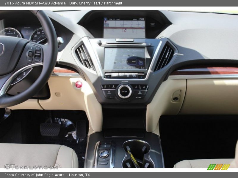 Dark Cherry Pearl / Parchment 2016 Acura MDX SH-AWD Advance